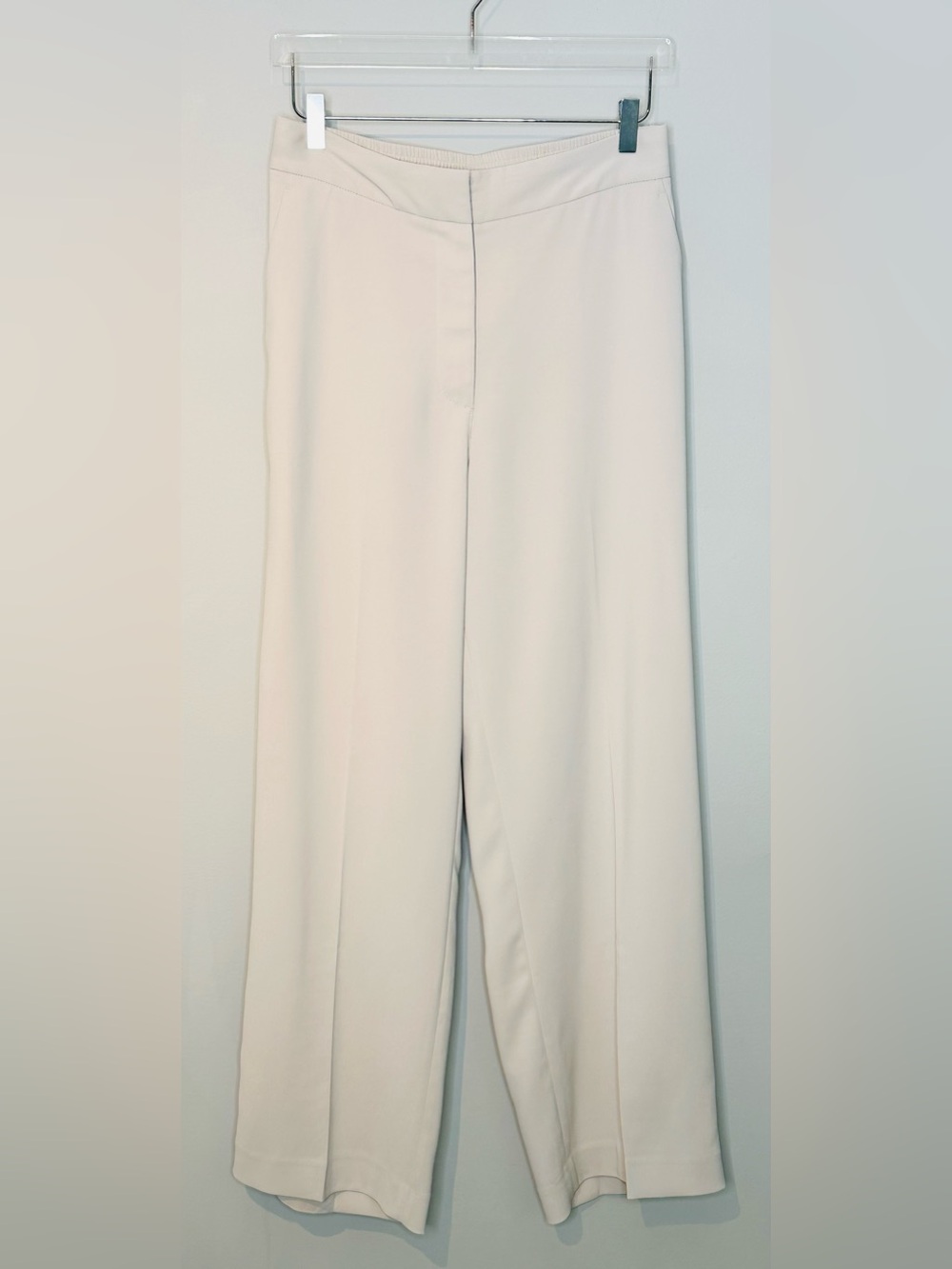 Quince Stretch Crepe Classic Trouser Pants Sand Tan Beige - Picture 11 of 13